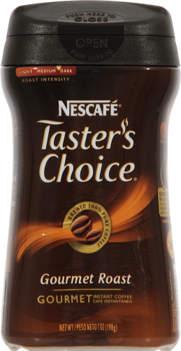 Nescafe Taster's Choice French Roast Instant Coffee Perspective: front