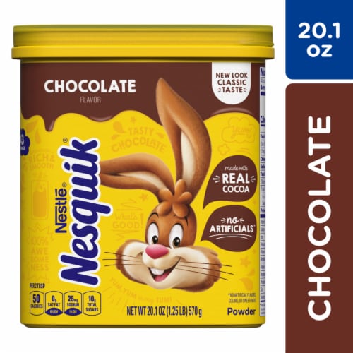 Nesquik Chocolate Milk Powder Mix Perspective: front