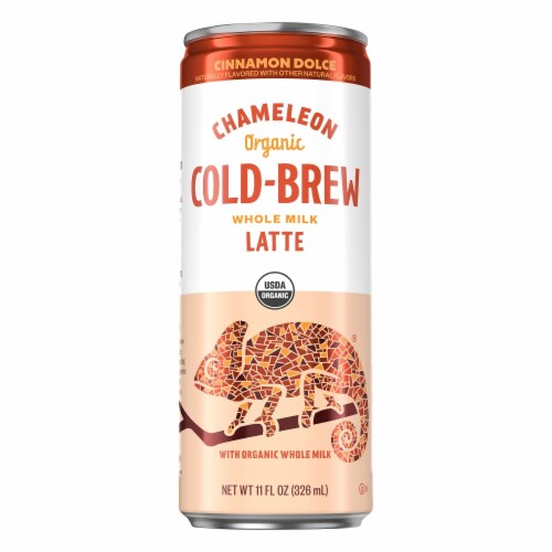 Chameleon Cold-Brew Cinnamon Dolce Whole Milk Latte Perspective: front