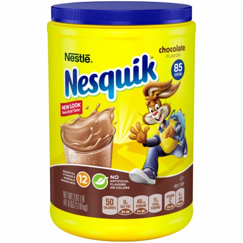 Nesquik® Chocolate Powdered Drink Mix Perspective: front