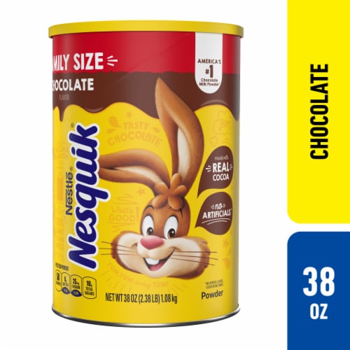 Nesquik Chocolate Milk Powder Mix Perspective: front