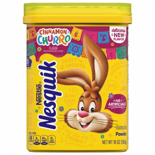 Nestle® Nequick® Cinnamon Churro Drink Powder Mix Perspective: front