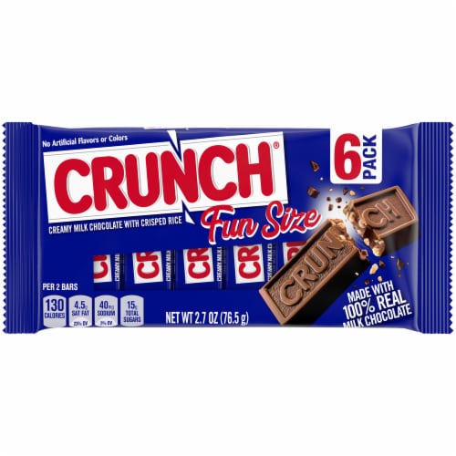 Nestle Crunch Fun Size Candy Bars, 6 ct - Pay Less Super Markets