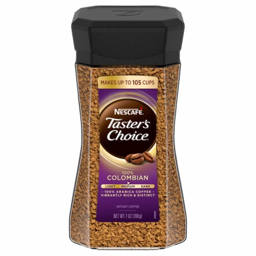 Nescafé® Taster's Choice® 100% Colombian Medium Roast Instant Coffee Perspective: front