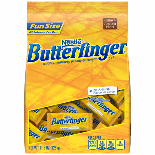 Nestle Butterfinger Bars - Fun Size Perspective: front