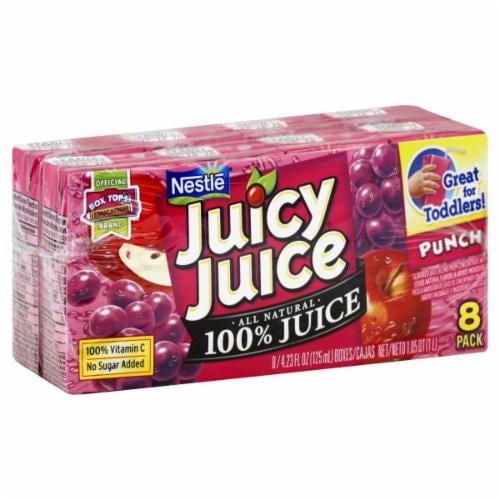 Juicy Juice Fruit Punch Juice Boxes Perspective: front