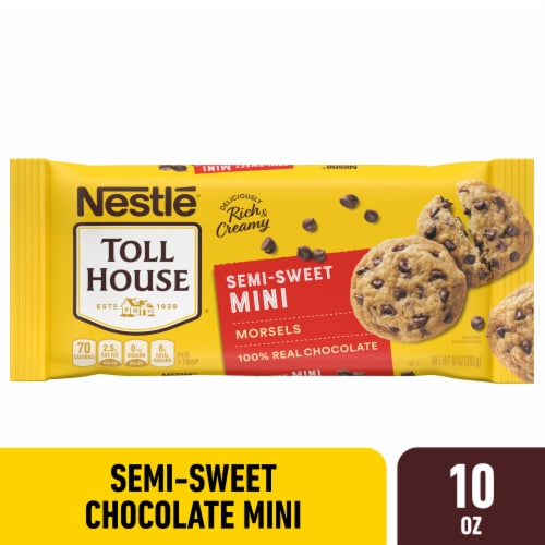 Nestle Toll House Semi Sweet Mini Chocolate Chips Perspective: front