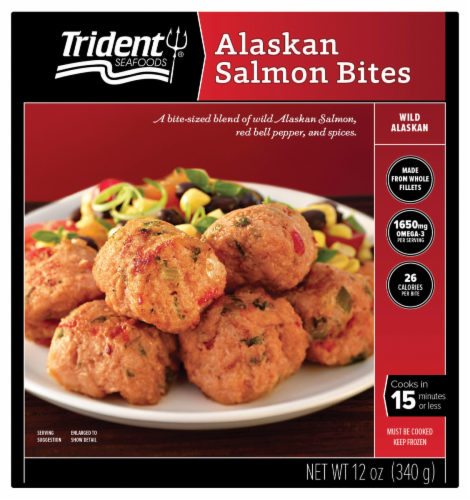 Trident Seafoods Alaskan Salmon Bites, 12 oz - Food 4 Less