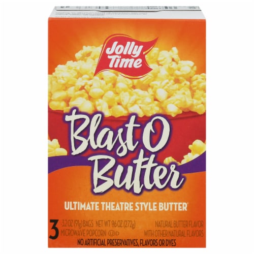 Jolly Time® Blast O Butter Ultimate Theater Style Butter Microwave Popcorn Perspective: front