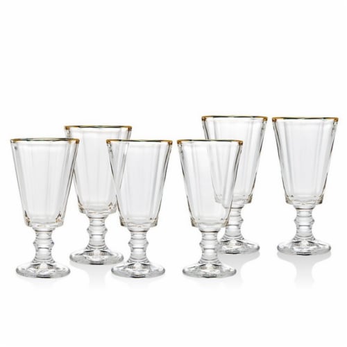 Godinger 48269 2 oz Grandeur Gold Band Shots Glasses - Set of 6 Perspective: front