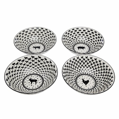 Godinger 64008 Assorted Barnyard Bowls - Set of 4 Perspective: front