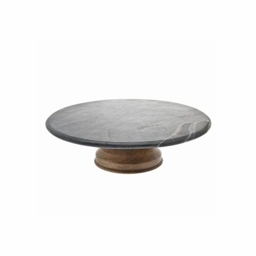Fred Meyer Godinger 64520 Slate & Wood Cake Stand, 1