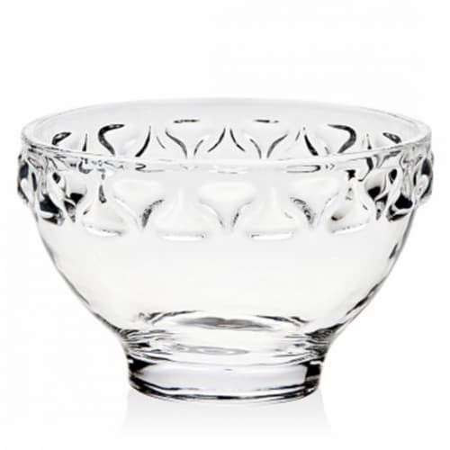 Godinger 64694 Kisses Banded Candy Bowl - 6 in. Perspective: front
