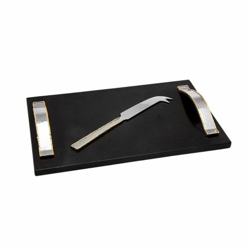 Godinger 91313 Artisan Loft Marble Board with Knife Perspective: front