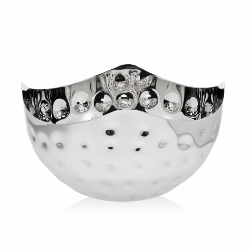 Godinger 91702 Dimple Fruit Bowl Perspective: front
