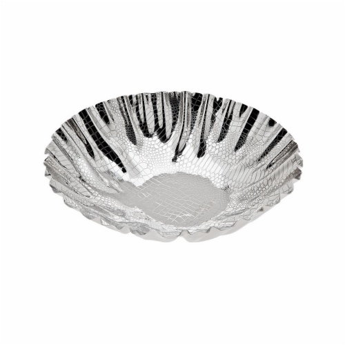 Godinger 94512 Croco Scalloped Bowl Perspective: front