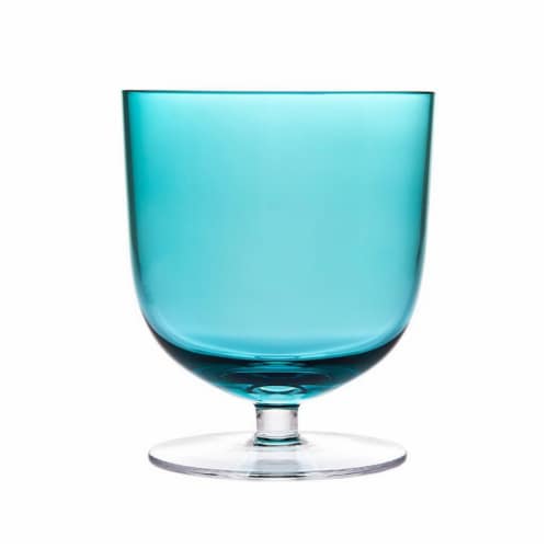 Godinger 13oz Rondo Sea Blue Tumbler Perspective: front