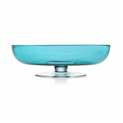 Godinger 99956 10 in. Rondo Sea Blue Bowl Perspective: front