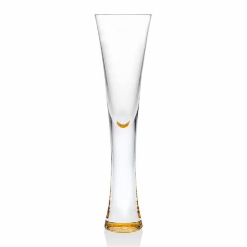 Godinger 99995 5 oz Finley Gold Champagne Flutes - Set of 2 Perspective: front