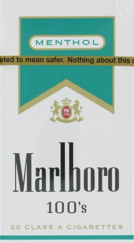 Marlboro Gold Menthol 100s Cigarettes Perspective: front