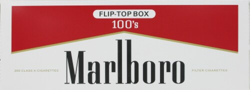 Marlboro Red 100s Cigarettes Perspective: front