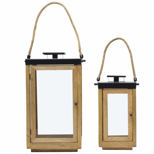 Mikasa Mango Wood Lantern Set, 2 Piece, 1 unit - Kroger Mikasa Mango Wood Lantern Set, 2 Piece, 1 unit - Kroger