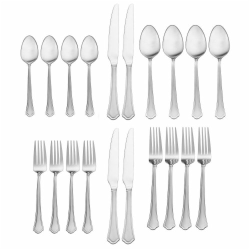 Pfalzgraff Capri Frost Everyday Flatware Set - Stainless Steel Perspective: front