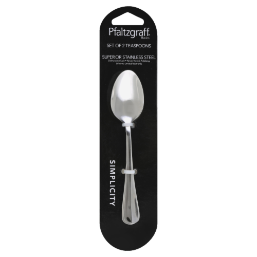 Pfaltzgraff Stainless Steel Teaspoons - Silver Perspective: front