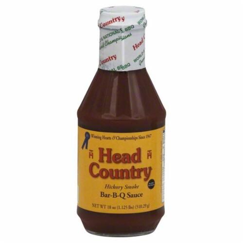 Head Country Hickory Smoke BBQ Sauce Perspective: front