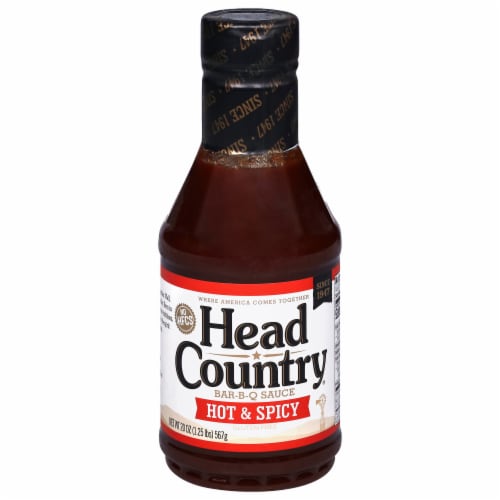 Head Country® Hot & Spicy BBQ Sauce Perspective: front