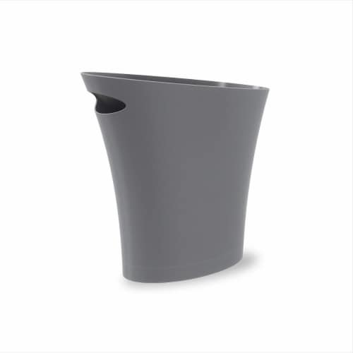 Umbra 082610-149 2 gal Skinny Can, Charcoal Perspective: front