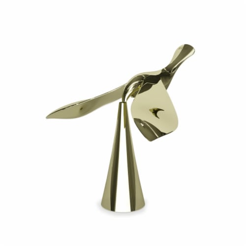 Umbra 1013387-104 Tipsy Bottle Opener with Sculptural Bar Accessory, Brass Perspective: front