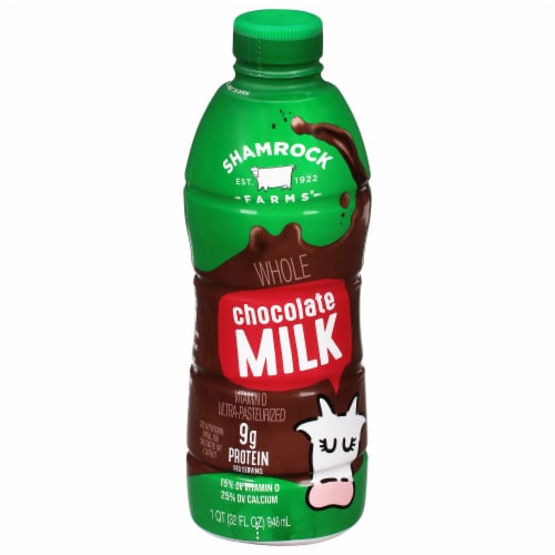 Shamrock Farms® Chocolate Whole Milk Perspective: front