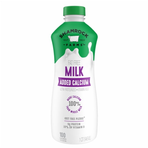 Shamrock Farms® Fat Free Milk + Calcium Perspective: front