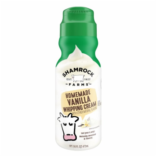 Shamrock Farms Homemade Vanilla Whipping Cream Perspective: front