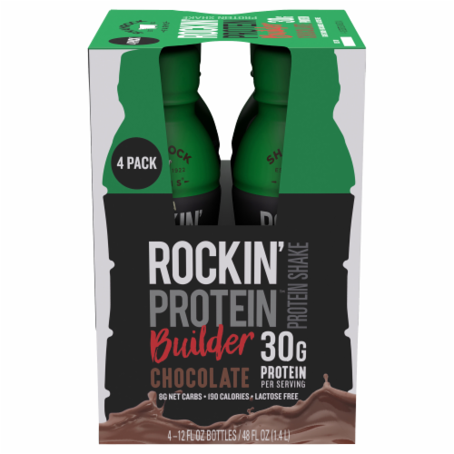 Shamrock Farms® Rockin' Protein™ Builder Chocolate Shakes, 4