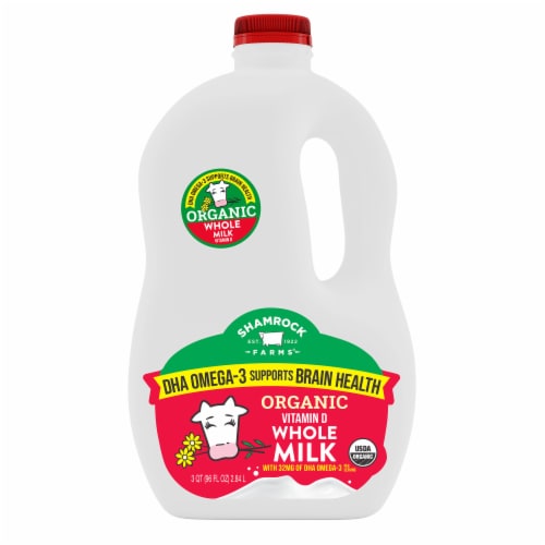 Shamrock Farms® Whole Organic Vitamin D Milk Perspective: front