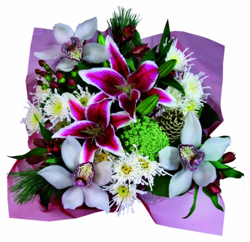 Christmas Bouquet Perspective: front