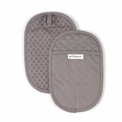 KitchenAid Asteroid Pot Holder Set - 2 Pack - Gray, 6.5 x 10 in - Kroger