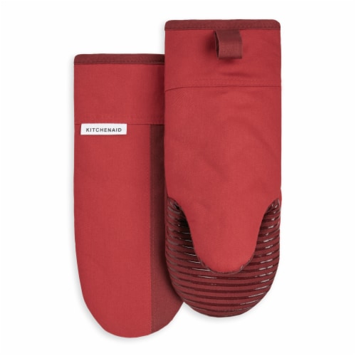 KitchenAid Beacon Oven Mitt Set - 2 Pack - Red / Dark Red Perspective: front