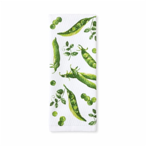 KitchenAid Printed Single Kitchen Towel - Snap Peas Perspective: front