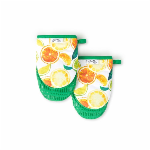 Fiesta® Mini Oven Mitt - Citrus Circus Perspective: front