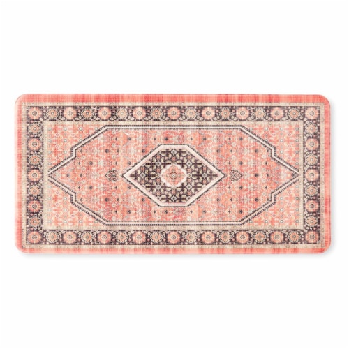 Town & Country Red Rug Kitchen Mat Perspective: front