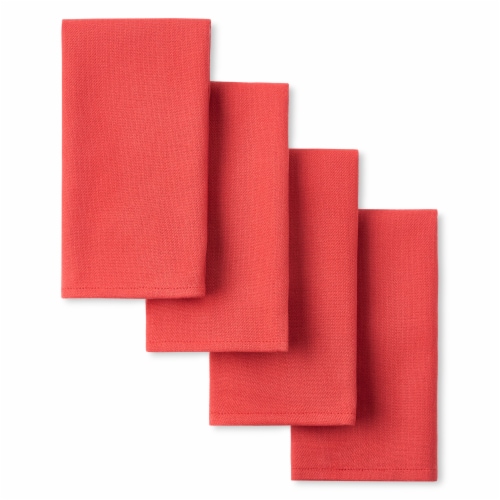 Fiesta Margarita Solid Napkins - Scarlet Perspective: front