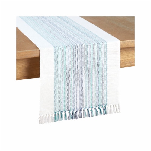 Fiesta MarbleHead Table Runner - Lapis Blue Perspective: front