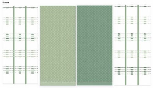 Town & Country Oliver Ktichen Towel - Green Perspective: front