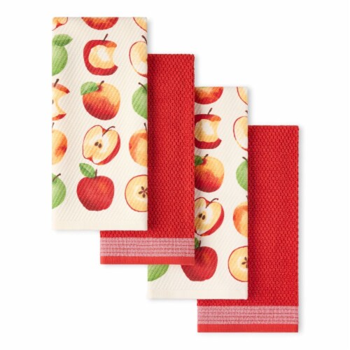 Town & Country Apples Kitchen Towels Perspective: front