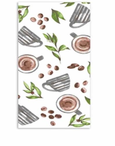 Town & Country Kitchen Towel - Printed Coffee Perspective: front