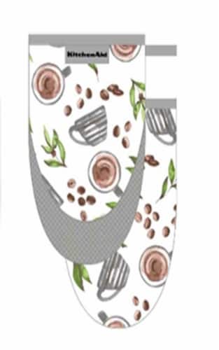Town & country printed mittens coffee Perspective: front