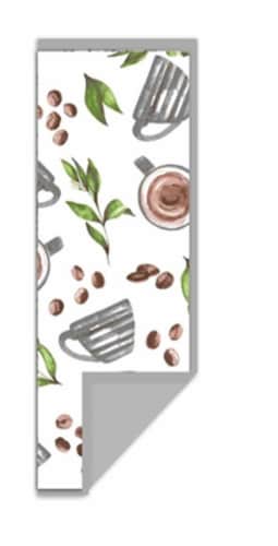 Town & Country printed dish drying mat coffee Perspective: front